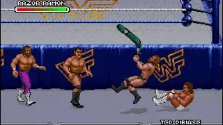 Thumbnail: Tag Match: Randy Savage and Razor Ramon vs. Ted Dibase and Lex Luger | WWF Royal Rumble (SNES)