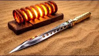 Thumbnail: Making a Lethal Jagdkommando knife OUT of a Train suspension ( Spiral Dagger)