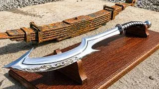 Thumbnail: Forging Ancient Egyptian Sword (Khopesh) from Rusty Leaf Spring