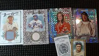 Thumbnail: Highlights from last ten 2025 Allen & Ginter Blasters, pulled some good stuff, # 4/5 Red Relic!