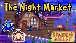 Thumbnail: the NIGHT MARKET is here! | Stardew Valley Let's Play