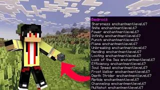 Thumbnail: minecraft but jumping enchants inventory