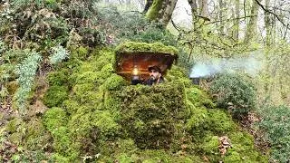 Thumbnail: Building the Most Hidden Dugout for Survival, Warm secret shelter, Stone bunker