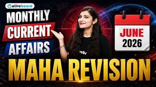 Thumbnail: Monthly Current Affairs June 2026 | Maha Revision for Banking Exams | Sheetal Sharma | Oliveboard