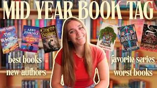 Thumbnail: MID-YEAR BOOK TAG ⭐️📚