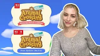 Thumbnail: first live reaction to Animal Crossing New Horizons 3.0