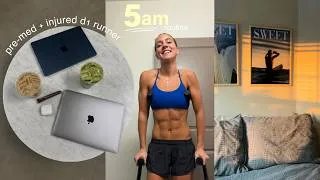 Thumbnail: My 5AM Routine | Productive Day in the Life of a D1 Athlete & Pre-Med Student