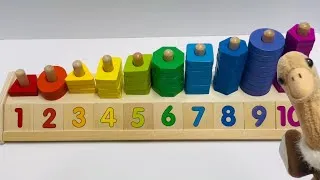 Thumbnail: Learn Numbers 1-10, Counting, Shapes, Colors, & Sorting | Educational Toddler Toy Learning