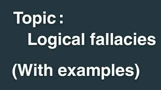 Thumbnail: Quantitative reasoning || Topic: logical fallacies according to outline for semester 4 
