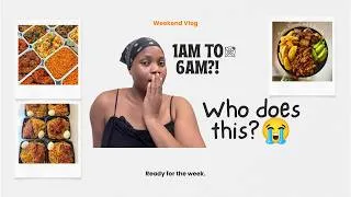 Thumbnail: I Meal Prepped From 1AM to 6AM 😭 | Weekend Reset & Adulting Vlog