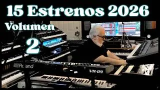 Thumbnail: 15 ESTRENOS 2026 VOLUMEN 2 - OMAR GARCIA - HAMMOND ORGAN & KEYBOARDS