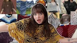 Thumbnail: 50+ SHAWL and PONCHO crochet ideas with free patterns (beginner to advanced)