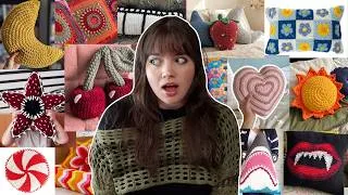 Thumbnail: 50+ PILLOW crochet ideas with free patterns (beginner friendly)