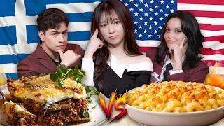 Thumbnail: 🇬🇷Greece vs 🇺🇸USA: The Battle Between Clean and High-calorie Cuisine | World War Chef (ENG/KOR)
