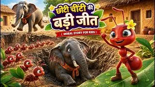 Thumbnail: Hindi Moral Story for Kids, Babies & Toddlers 🐘🐜 | घमंडी हाथी और छोटी चींटी | Kids Story in Hindi