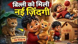 Thumbnail: Rescuing a Tiny Kitten 🐱❤️ | Heartwarming Cat Rescue Story | Moral Story for Kids & Babies