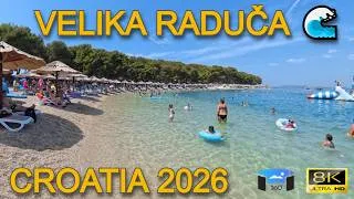 Thumbnail: 🌊 Velika Raduča Beach, Primošten 2026 🇭🇷 | 8K 360° VR Walking Tour