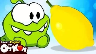 Thumbnail: What Color Is The Lemon? Om Nom Teaches Colors 🍋 Best Kids Songs | Learn With Om Nom