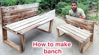 Thumbnail: Amazing Wooden Bench Design | DIY Woodworking Project Step by Step | Easy Rustic Outdoor Bench Build