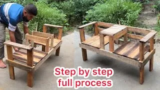 Thumbnail: Amazing Garden Bench Woodworking Project | DIY Outdoor Bench Build | Start to Finish | Full Process