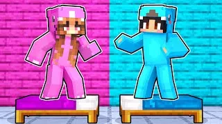 Thumbnail: GIRLS vs BOYS Sleep Over House Party In Minecraft!