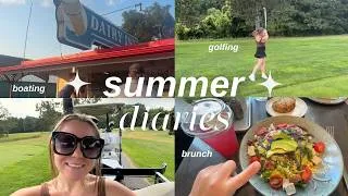 Thumbnail: SUMMER DIARIES!! | golfing⛳️, boating, and brunch🥐