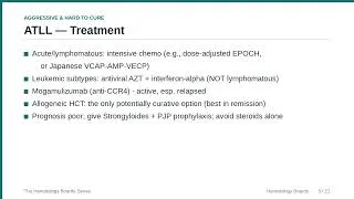 Thumbnail: T-Cell Lymphomas — ATLL, ALCL & the Mature T/NK Neoplasms | Hematology Boards