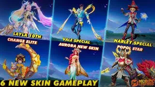 Thumbnail: 6 NEW SKIN GAMEPLAY | VALE HARLEY SPECIAL | CHANGE ELITE | POPOL STAR | LAYLA 10TH ANNIVERSARY MORE