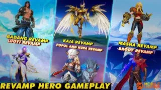 Thumbnail: GAMEPLAY 9 REVAMP HERO | REVAMP BADANG, LUOYI, KAJA, BRODY, PAQUITO, MASHA, KADITA, CLINT AND MORE