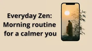 Thumbnail: Transform your Mornings with Japanese Minimalism| Zen Morning Routine