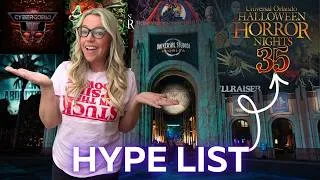 Thumbnail: HHN 35 HYPE LIST! Ranking ALL 10 Halloween Horror Nights Orlando Houses