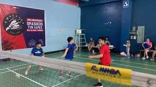 Thumbnail: Front court shots and agility badminton training