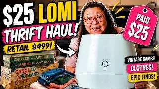 Thumbnail: I Found a $499 Lomi for $25 at the Thrift Store 😱 + Vintage Games & Clothes!
