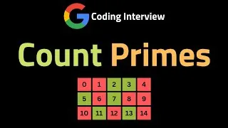 Thumbnail: Count Primes - LeetCode 204 - Sieve of Eratosthenes - Coding Interview