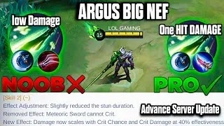 Thumbnail: New Argus Big Nef But My Best One hit damage Build ~ Advance Server Update ~ Gameplay