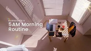 Thumbnail: 5 am Morning Routine to Stop Burnout | Was I Doing More for Less? How to Repair and Simplify Life