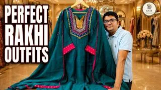 Thumbnail: Rakhi Special: Designer A-Line Dresses | 3 PCS Kurta Sets | Anarkali Suits (PART 222)