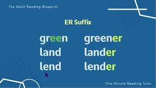 Thumbnail: Learn How to Read American English Lesson 14: Sound of ER and ER Suffix #phonics #readingenglish