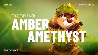 Thumbnail: Amber & Amethyst Deck Guide (Purple Yellow) | Disney Lorcana Meta Deck Explainer