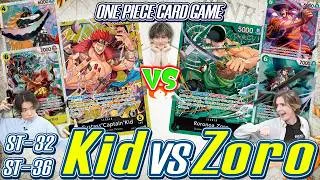 Thumbnail: ONE PIECE CARD GAME ST-32 & ST-36 Zoro vs Kid