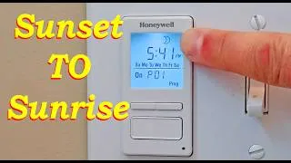 Thumbnail: Honeywell Automatic Timer. Turn Lights ON at SUNSET and OFF at SUNRISE Programable Switch RPLS740B