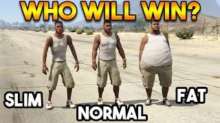 Thumbnail: GTA 5 : SLIM VS NORMAL VS FAT FRANKLIN(WHO WILL WIN?)