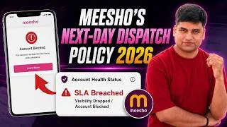 Thumbnail: Messho Next-day dispatch Policy (Explained Hindi) | SLA Breach | Messho Update 2026