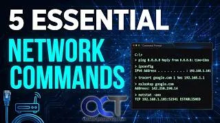 Thumbnail: 5 Essential Networking Commands Every Tech Pro Should Know