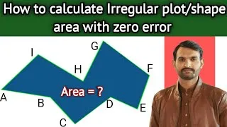 Thumbnail: How to calculate irregular plot area using coordinate | Calculate area of cross section in excel