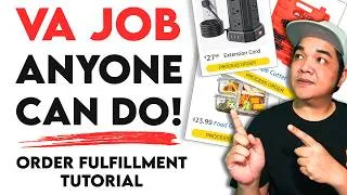 Thumbnail: Virtual Assistant Job Order Fulfillment Tutorial Ecommerce Online Jobs That Anyone Can Do!