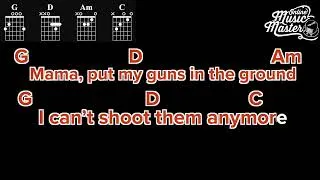 Thumbnail: Knockin' On Heavens Door I Bob Dylan I Play A long I Guitar I Beginner I Chords & Lyrics