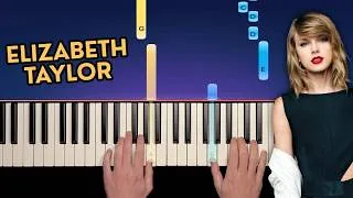 Thumbnail: Taylor Swift - Elizabeth Taylor - Easy Piano Tutorial