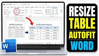 Thumbnail: How to Resize a TABLE in Word and Use AutoFit