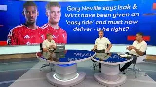 Thumbnail: Isak the best number 9 & Liverpool play slow! Unbelievable Tim Sherwood & Gary Neville statements